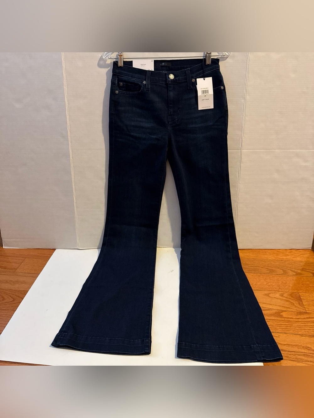 7 For All Mankind Women’s Dojo Original Trouser Flare Jean Blue Size 27 NWT